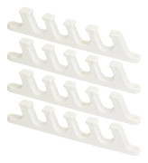 Justerbart Plastfäste för Loungestol, Vit 212x17.5x37.5mm Hål: 7x5mm - Perfet