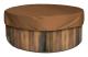 Rund pooltäckning, poolskydd, solskydd för simbassäng, vattentätt spa-skydd, 190T för utomhusspabadkar,——Brun 190×30cm