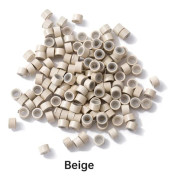 500 st Hårpärlor Micro Links Ringar BEIGE