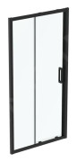 Ideal Standard Connect 2 Skjutdörr, 2 dörrar, 1050 mm, svart / klart glas K9274V3