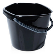 Svart plasthink 10 l