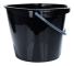 Svart plasthink 10 l