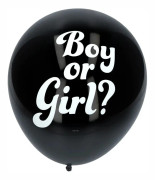 Gender Reveal Balloon Boy med blå konfetti 41cm - 3 stycken