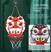 OBOSOE Cartoon Basketball Board Hole Hängande korgar för inomhus Lätt att installera Sport för roligt Interaktivt basketspel