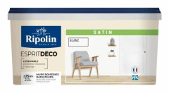 RIPOLIN All Pieces Wall Paint - Satin White, 2,5L