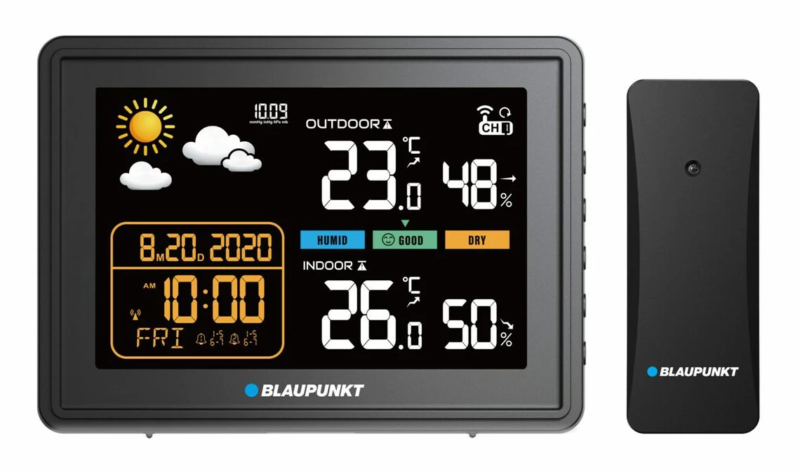 Multifunktion Weather Station Blaupunkt WS30BK Black