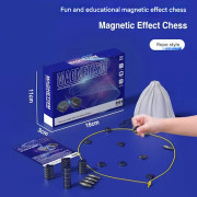 Magnetiskt Schackspel - Magnetiskt Brädspel - Roligt Magnetiskt Brädspel - Pusselstrategispel - Julklapp för Barn-casa
