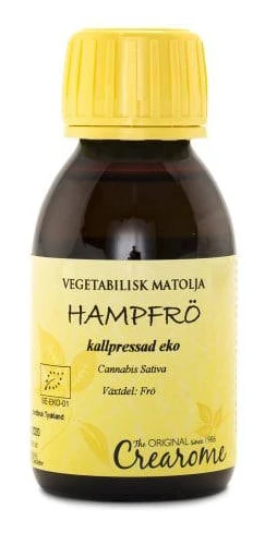 Crearome - Ekologisk Hampfröolja Kallpressad, 100 ml