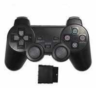 Transparent färgad spelkontroll för Sony Ps2 trådlös spelkontroll 2.4ghz vibrationskontroll spelkontroll för Playstation 2