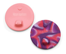 Kids Cup Sippy Lid, Pink Tie Dye - 2-pack