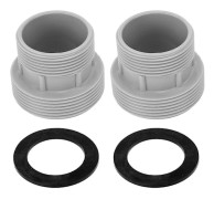 2 st Poolslangadapter Konverteringsadapter Plast Universal Poolfilterpumpslangadapter med Kopplingstätning för Intex 4560 för 58254 NO.3275