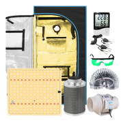 Inomhusodlingstält, Dimbara LED-oddlampor, Full Ventilationssystem, Flera Storlekar,80x80x160CM Kits80x80x160CM Kit