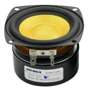 Bärbara högtalare, 3-tums glasfiber mellanregister, 25W basljudare, Fyrkantig 4Ohm 25W