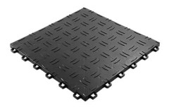 Interlocking Garage Floor Tiles, Halksäkra, Enkla att Installera, Hållbart Material,Svart