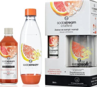 "Sodastream handgjord uppsättning med grapefrukt- och fläderblomarom, 330 ml, och Fuse 1 l flaska