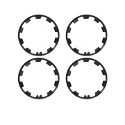 Hjulnavsskyddsring, 20 tum storlek, ABS-material,Svart