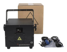 3W RGB Laserlampa, DMX-kontroll, hög hastighet på skanning,3W, EU-kontakt