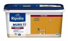 RIPOLIN Målning Färg Sammet för Väggar, Snickerier Element - Gult amber