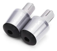 Motorcykelstyre Handtag Styrändar Pluggar För Honda XL1000V Varadero XL1000 XL125 V XL 1000 125 V Varadero (Silver)