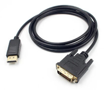 6FT 1.8M Displayport DP Han till DVI Kabeladapter 24+1 Stift Kärnkabel Hög Klarhet 1080P