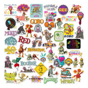 Fraggle Rock Deluxe Stickers (50-pack) One Size Flerfärgad