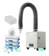 Rökgasavlägsnare för svetsning-VEVOR-280 W-Svetsröksavskiljare-Sugkraft 459 m³/h-med 4-stegsfilter, 10 hastigheter