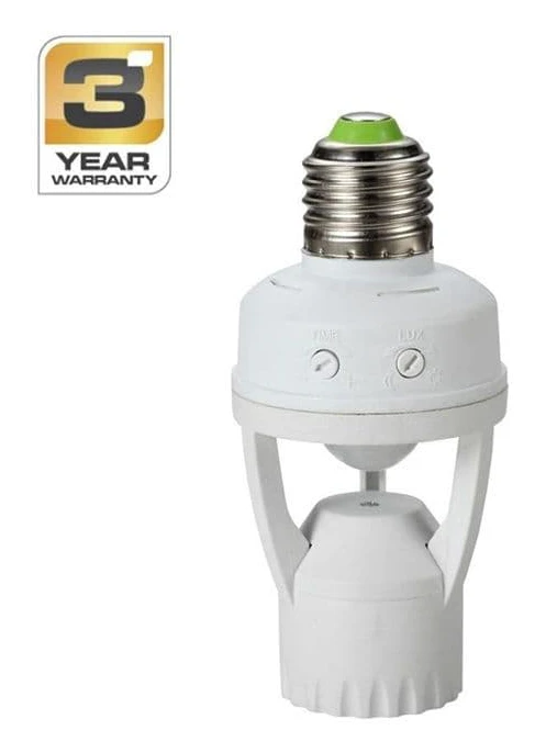 Standart Bulb socket with motion sensor ST451B, 60W, E27