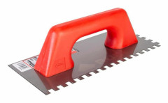 RUBI Notched trowel 28cm 8 x 8mm closed plastic handle (65967)