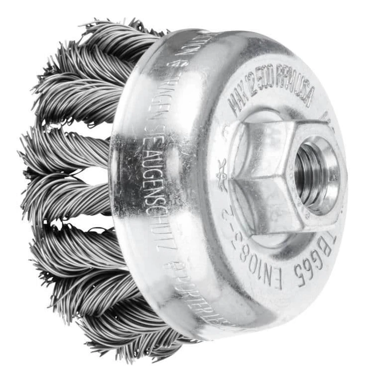PFERD TOOLS COMBITWIST grytborste flätad TBG Ø 65mm M14 stål-Ø 0,50 för vinkelslip POS TBG 65/M14 CT ST 0,50 43305051 1