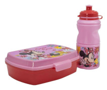 Skål med vattenflaska Minnie Mouse CZ11278 380 ml 17 cm Plast