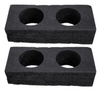 2 st Kopphållare Take Away Mugghållare Multi-Hål Matleverans Kaffe Bil Svart 24x10cm