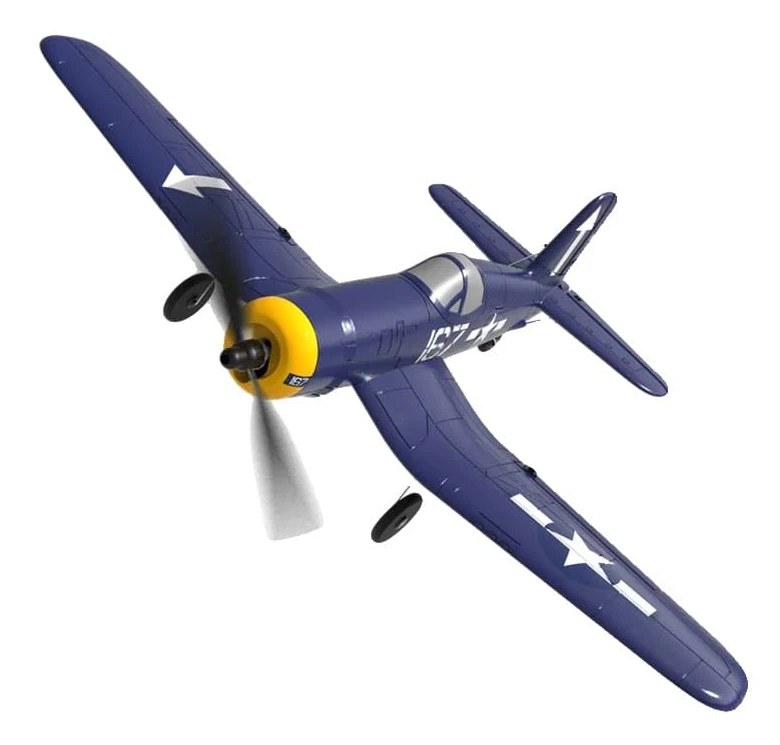 Mini F4U RC-flygplan, 400 mm vingspann, nybörjarvänlig design,RTF 3 Batterier