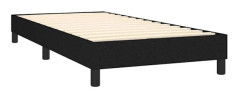 Sängbotten med ben, sängram 90x200 cm, svart tyg TDL0206967