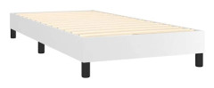 Sommier med lister på ben, sängram 90x200 cm syntetisk vit TDL0207352