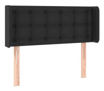 Huvudgavel - Syntetisk - Svart - 83x16x78/88 cm - Elegant design - Fläckresistent