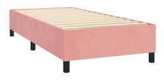 Sammät - TDL - 90x200 cm - Rosafilt - 1 plats - Med latar - Fötter ingår