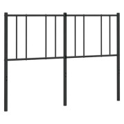 Sänggavel - TDL - 140 cm - Svart metall - Klassisk stil - Elegant design