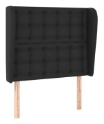 Huvudgavel - TDL - 83 x 23 x 118/128 cm - Syntetläder svart - Höj- och sänkbar - Elegant design