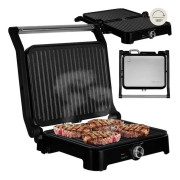 Elgrill - ZEEGMA - 2000W - Non-stick beläggning - 180° öppning - Temperaturkontroll