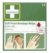 Cederroth Soft Foam kompress/verband beige 6x200 cm