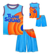/HH/6-14 år Kid Space Jam Jersey Outfits Basket Träningsoverall-9 - Perfet 160cm 13-14 År