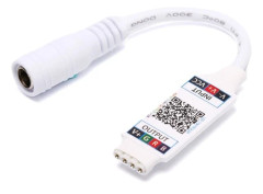 IC Wifi Bluetooth Kontroller DC 24V Ljusremskontroller Vit