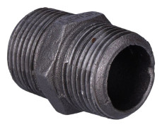 Likahålsskruvnippel 5/4" svart N8, NR 38, NR 280