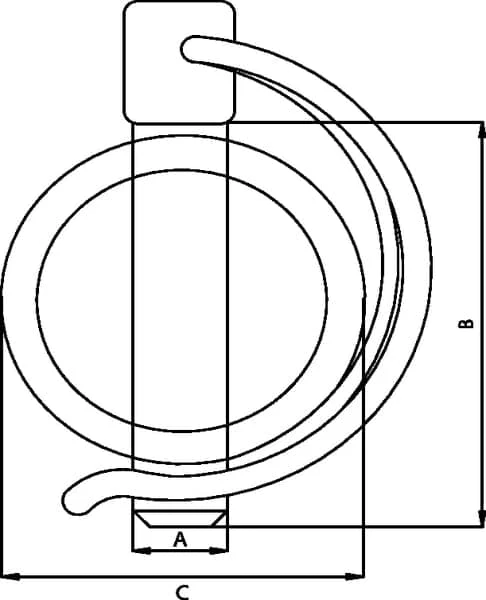 Galvaniserad rörsprint 4,5x32 mm Kramp SLP4532