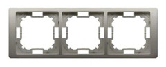 3-faldig ram - universell horisontell och vertikal, satin, BASIC NEOS