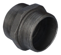 Lika håls skruvnippel 2,5" svart N8, NR 38, NR 280 OPAL
