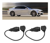 Rätvinklig OBD2 Splitter Y-kabel, Universal Passform Biltillbehör Förlängningskabel Adapter, Högkvalitativt PVC-material Flexibel Kabelkontakt Och