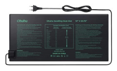 Ohuhu Semis Värmematta 25 x 52 cm, Plantmatta för Groddning och Trädgårdsodling Elektronisk Uppvärmning Enhet 308