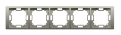 5-faldig ram - universell horisontell och vertikal, satin, BASIC NEOS