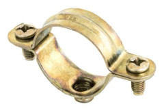 Metallhållare för åskskyddsrör 28 silver 10111 (T0007)